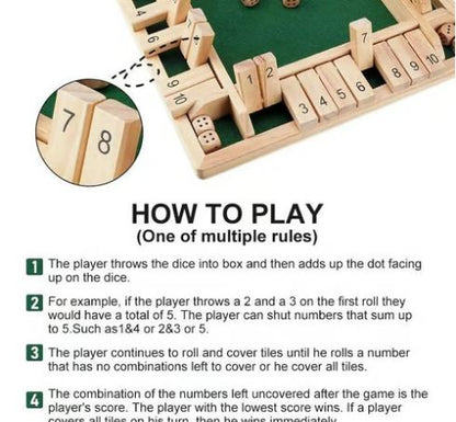 Classic Wooden Dice Game