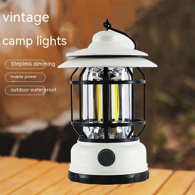 Rechargeable Waterproof Retro Camping Lamp