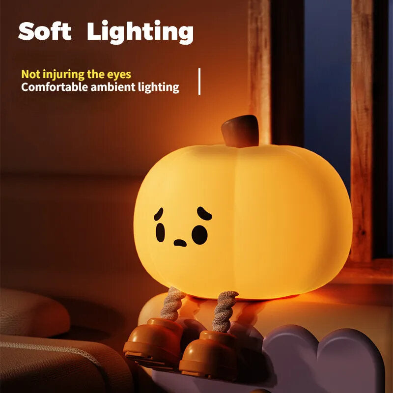 Pumpkin Silicone Night Light